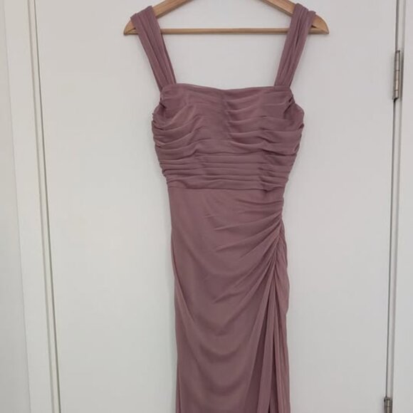 Azazie Jesaphine Dress vintage mauve A0 - Picture 3 of 4